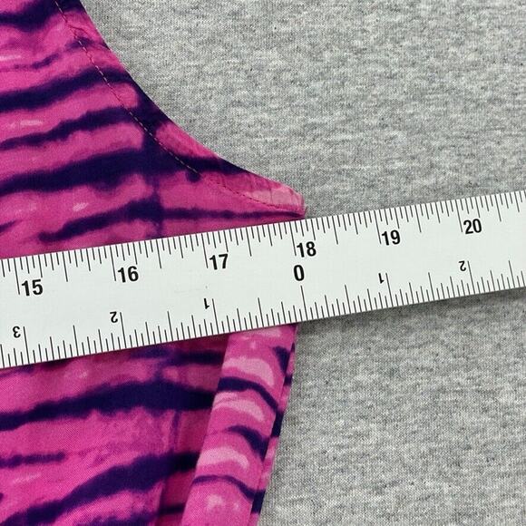 Victorias Secret Dress Womens Small Pink Tie Dye Mini Sleeveless Cover Up Beach - Picture 9 of 12